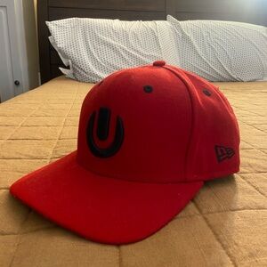 Ultra Music Festival Red & Black StrapBack w/ Floral Print on Inside and Strap